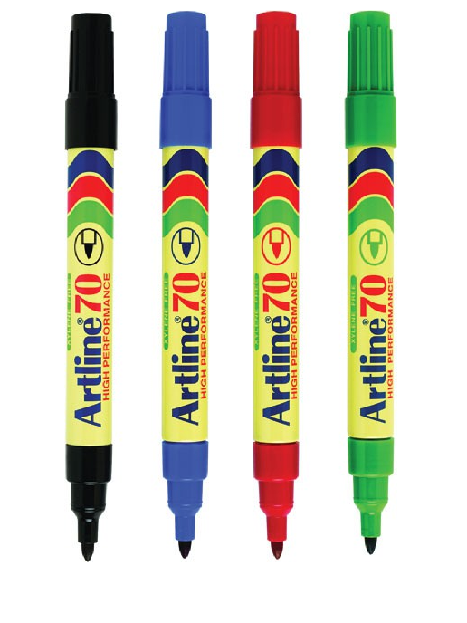 Artline Permanent Markers Artline 70 Artline 90 Artline 100 Or