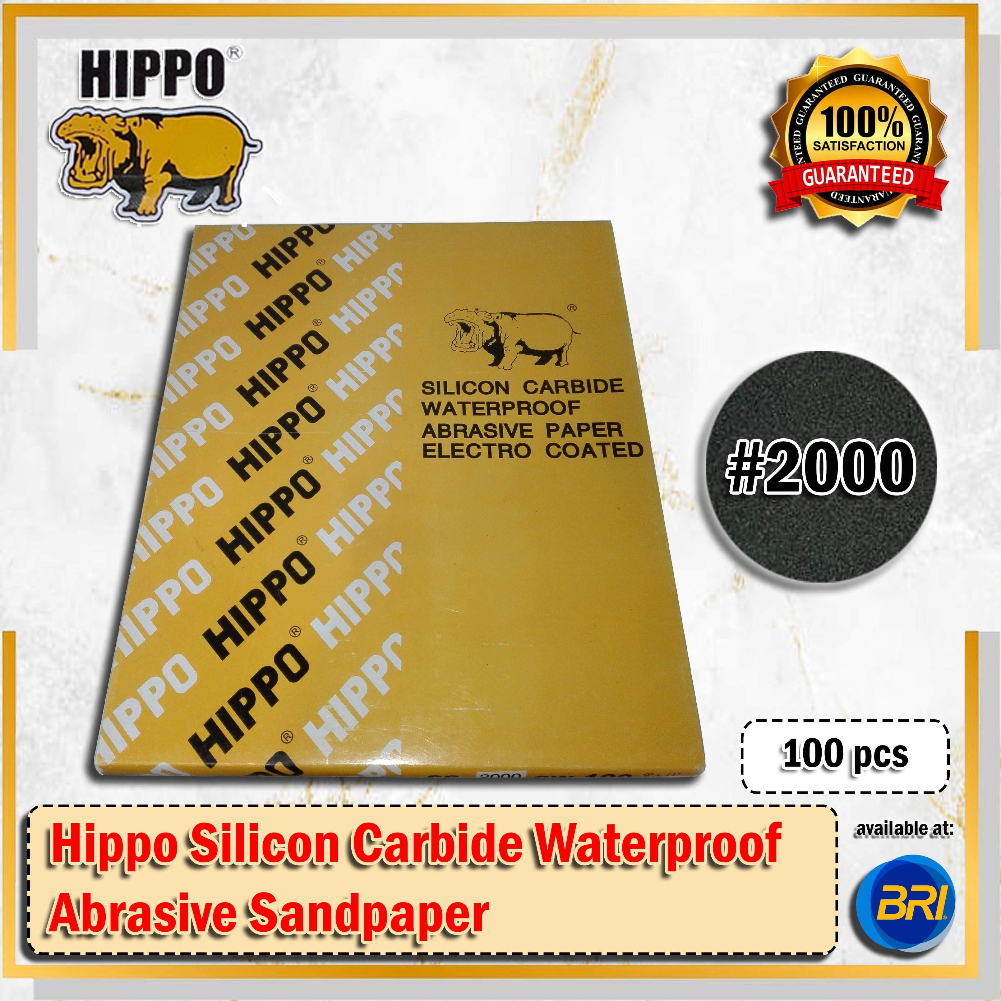 Hippo Silicon Carbide Waterproof Abrasive Sandpaper Lazada PH