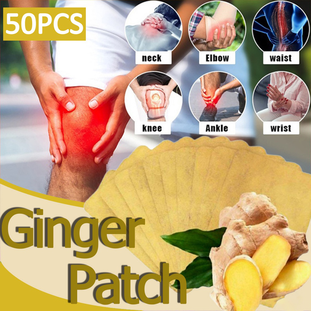 50PCS Herbal Ginger Patches Detox Relieve Pain And Improve Sleep Pain