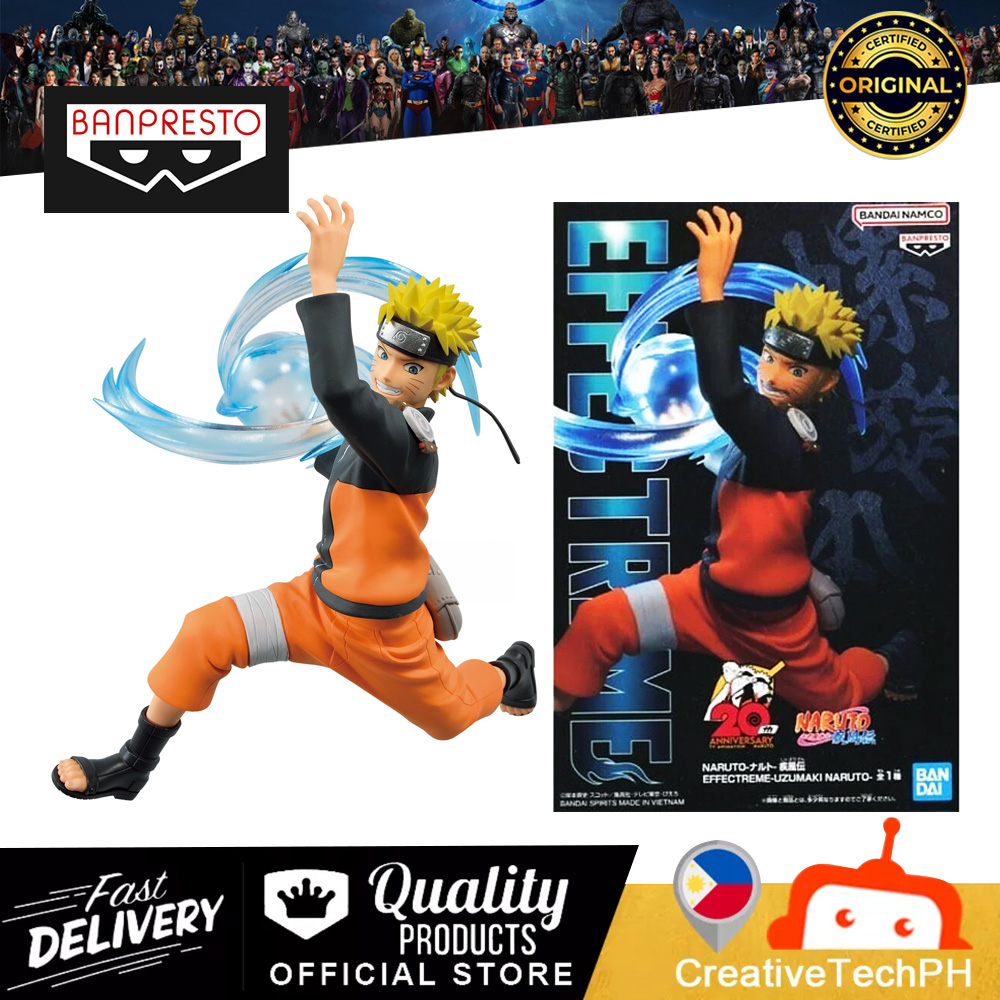 Authentic Banpresto Uzumaki Naruto Effectreme 20th Anniversary Figure