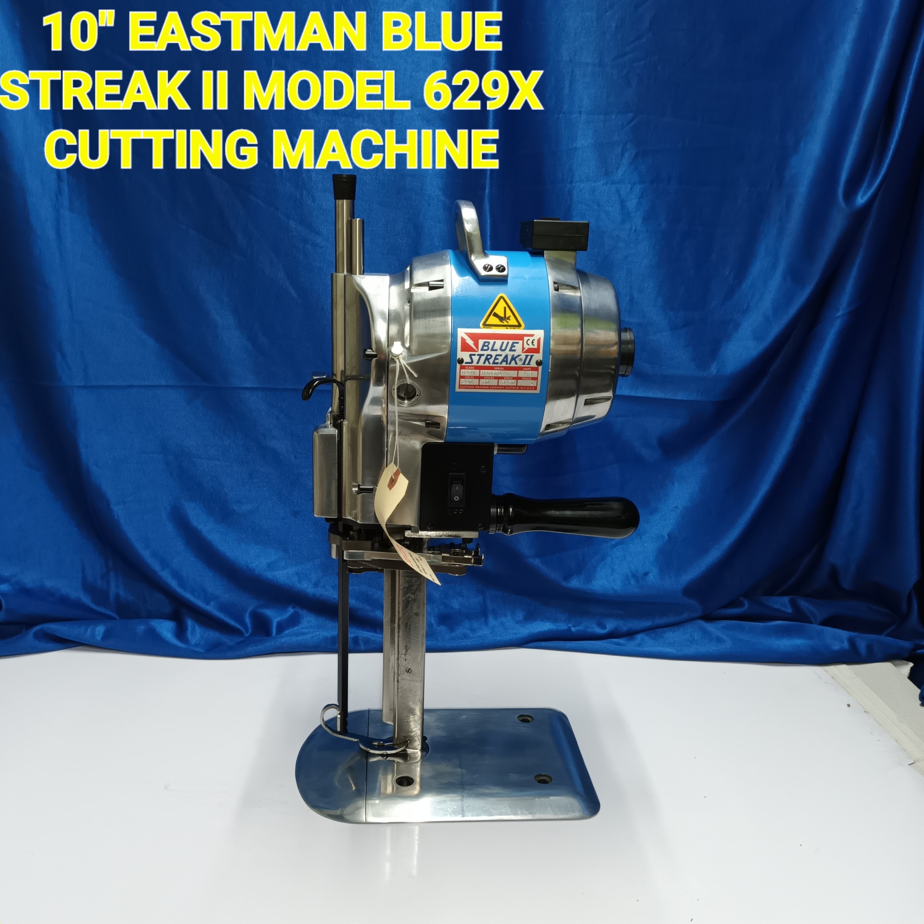 Eastman Blue Streak Ii Cloth Cutting Machine Model X Made In