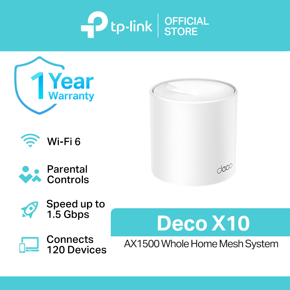 TP Link Deco X10 AX1500 Wi Fi 6 Whole Home Mesh System Faster