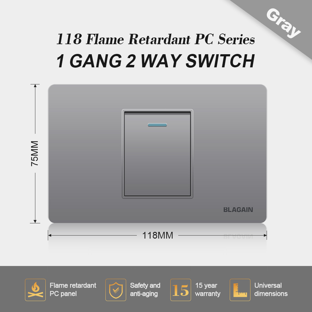 Blagain Super Wide Series Gang Switch And Outlet Lazada Ph