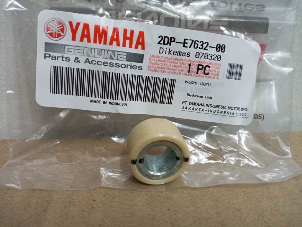 ORIGINAL YAMAHA NMAX ROLLER WEIGHT FLYBALL 13 GRAMS SET 6 PIECES