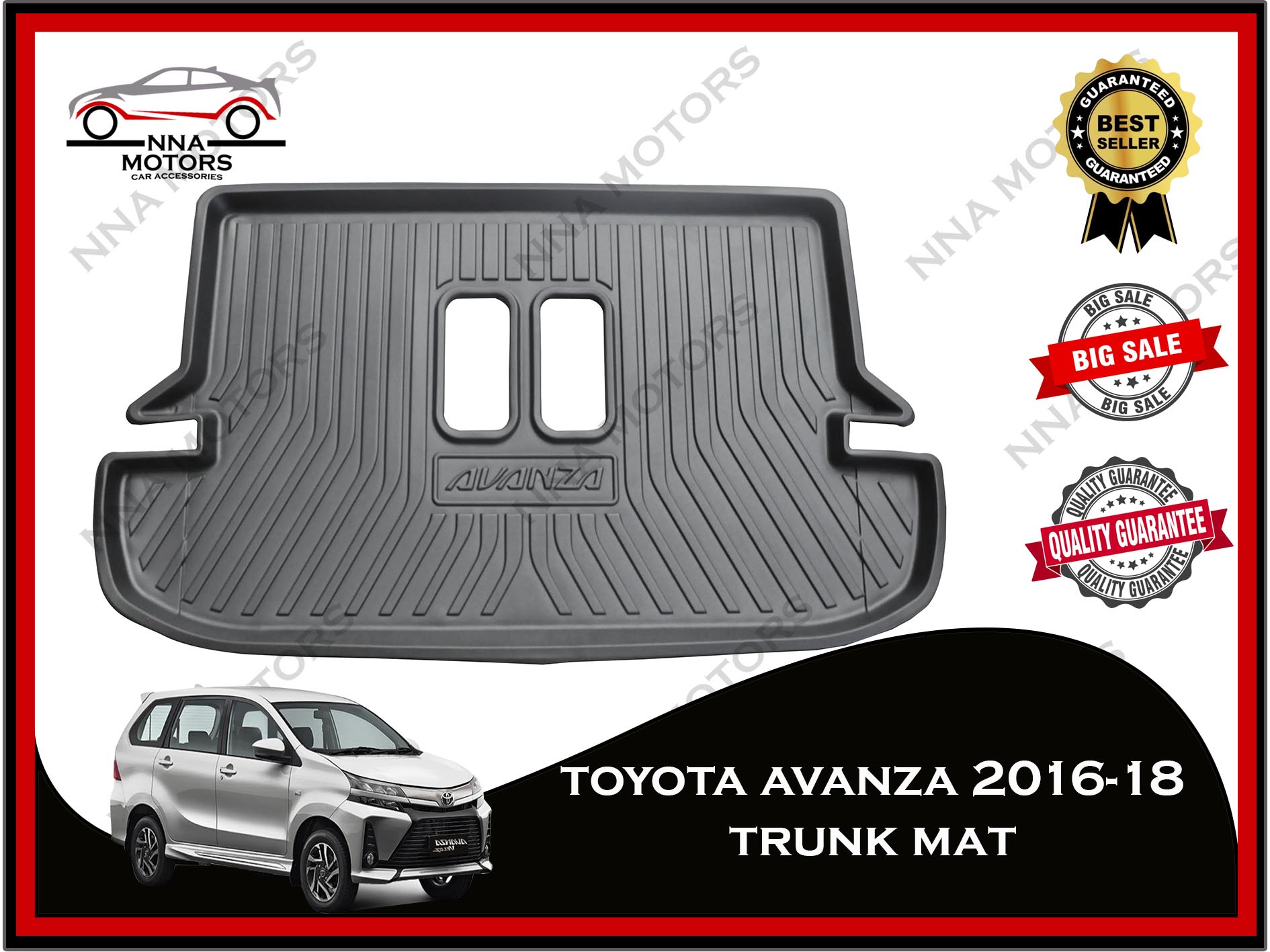 TOYOTA AVANZA 2016 2018 Rear Trunk Tray High Quality Cargo Tray Lazada PH