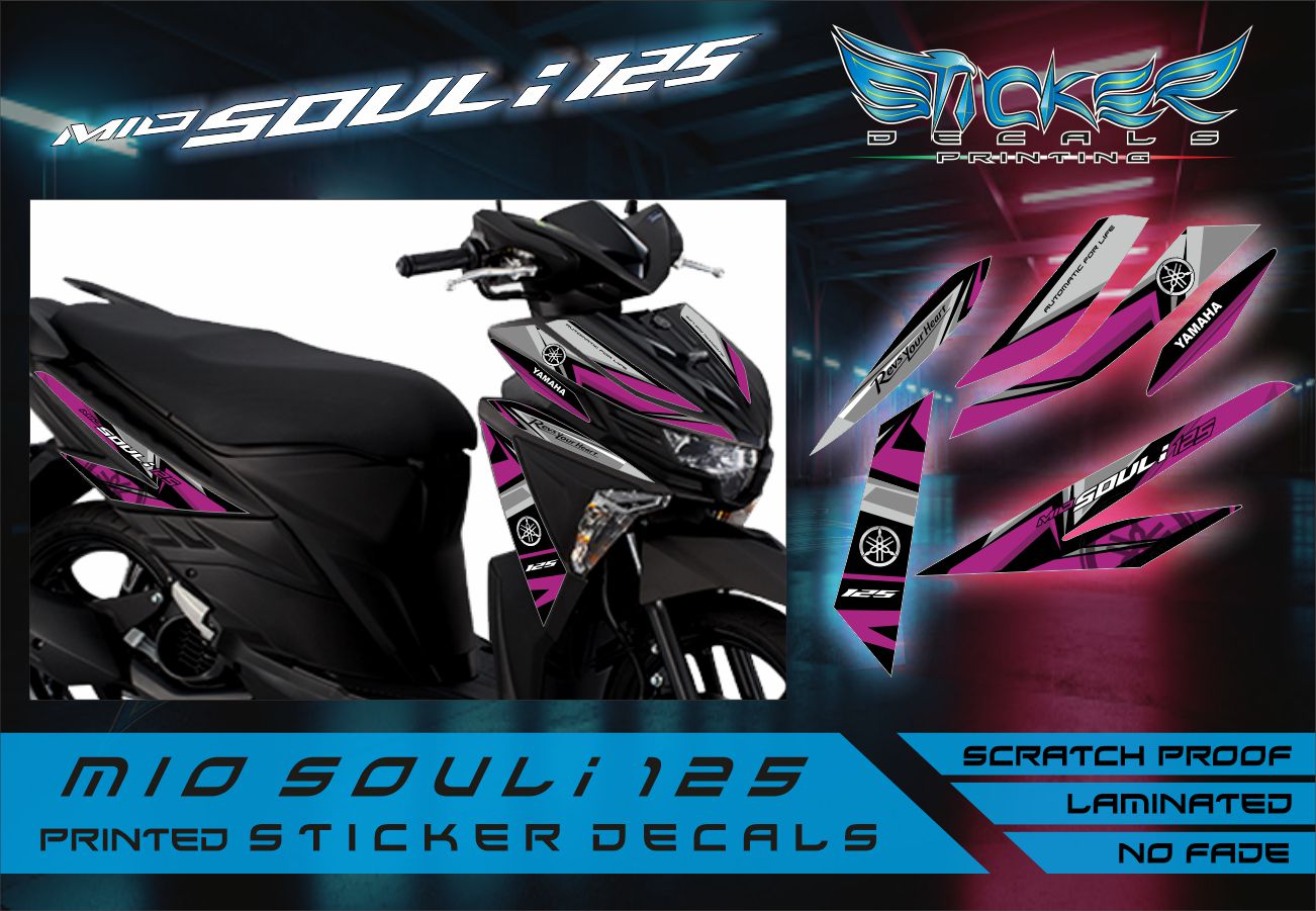 Mio Soul I 125 Sticker Decals Lazada PH