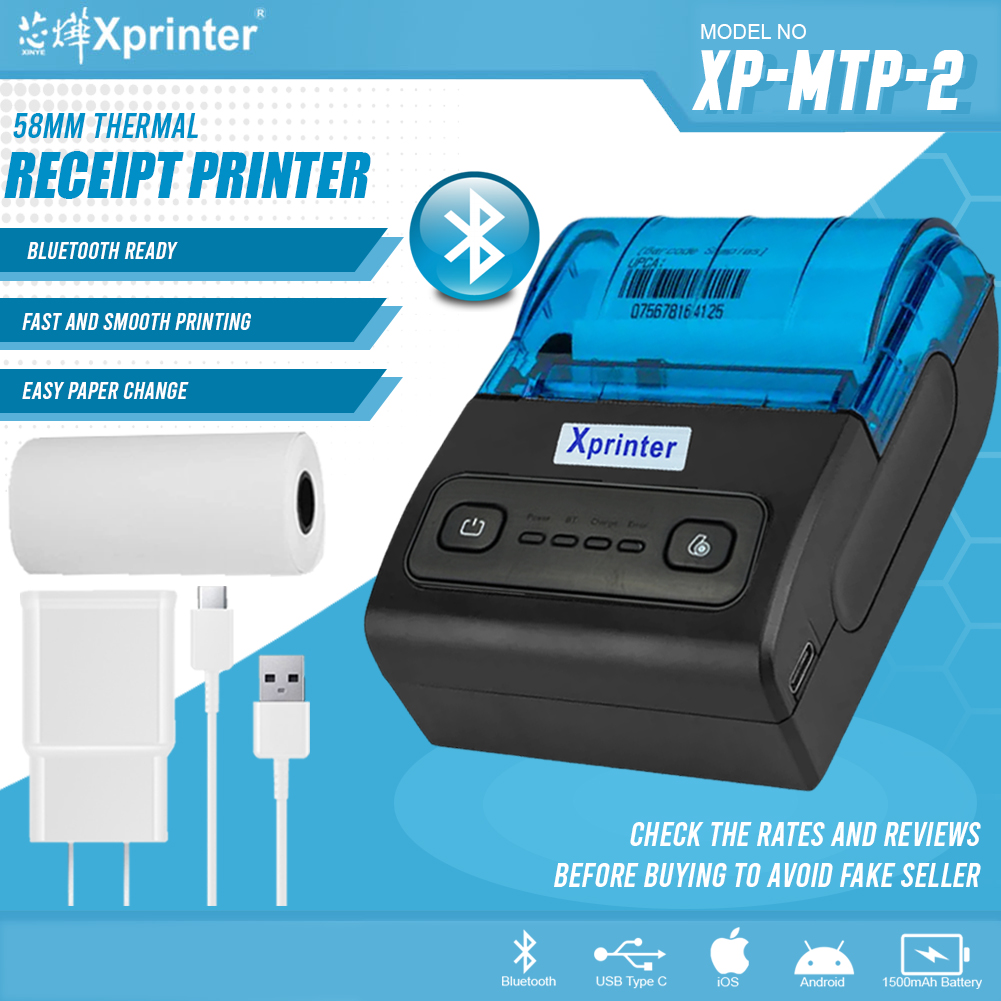 EAGLE VILLA XP MTP 2 Portable BLUETOOTH USB VERSION Thermal Printer