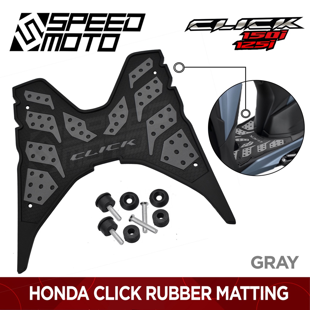 HONDA CLICK 125i 150i FOOTBOARD RUBBER MATTING WITH BOLTS FOR CLICK V1