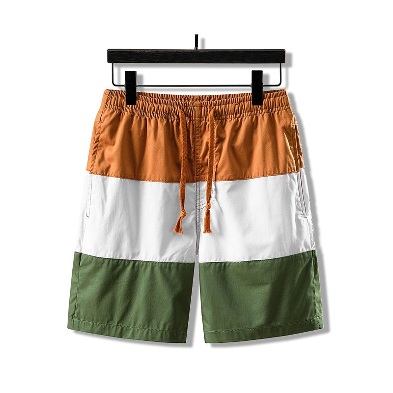 Urban Pipe Shorts For Men Knee Length Tri Color Combination Sweat