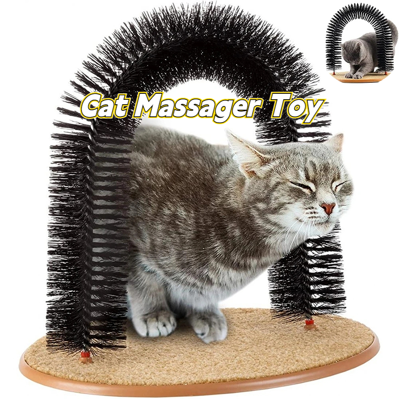 Cat Arch Self Groomer Massager Toy Cat Toys Pet Kitten Scratcher Toys