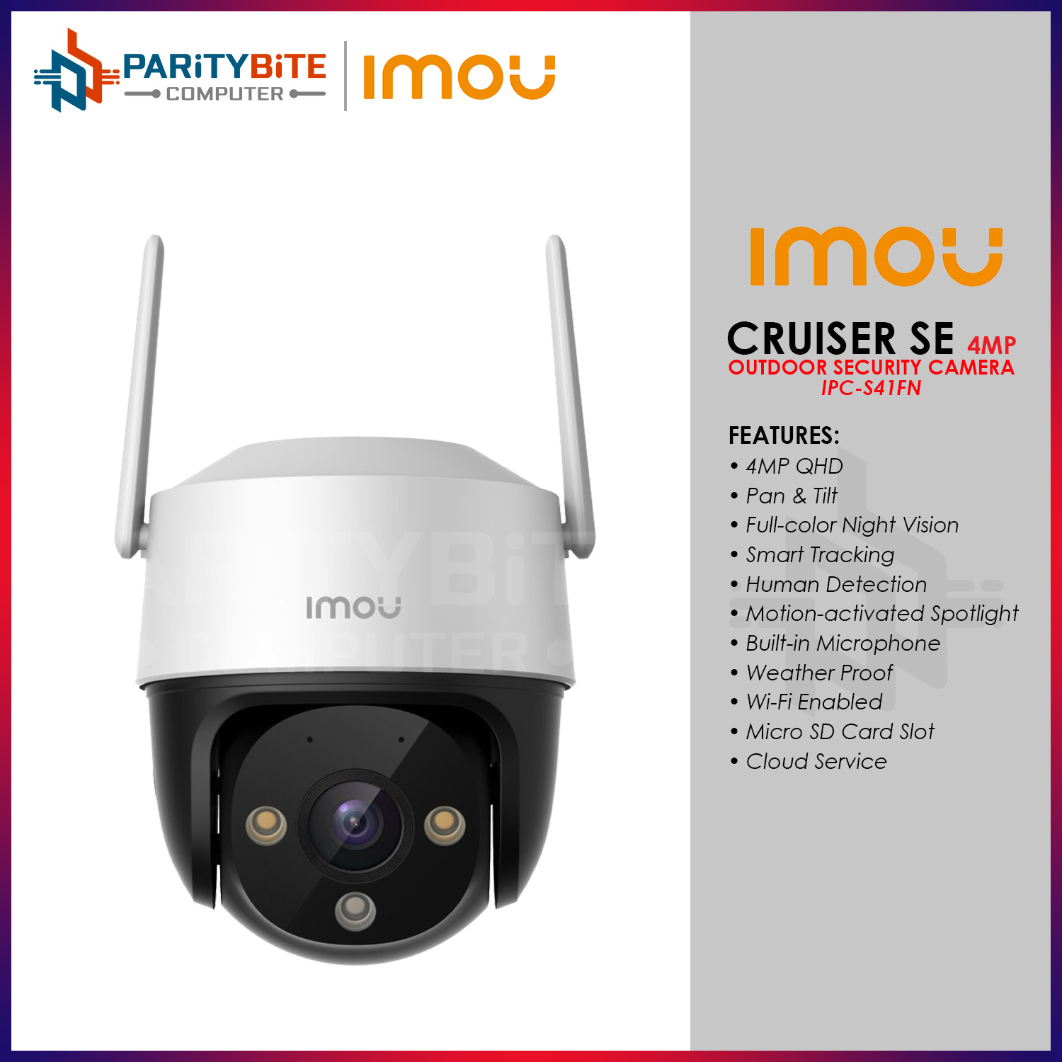 Imou Cruiser Se Mp Ipc S Fn Pt Wi Fi Camera With Smart Color Night