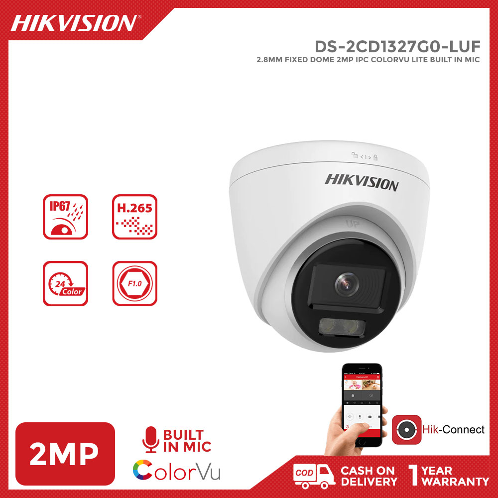 Hikvision Ds Cd G Luf Mm Fixed Dome Cctv Wireless Camera Mp