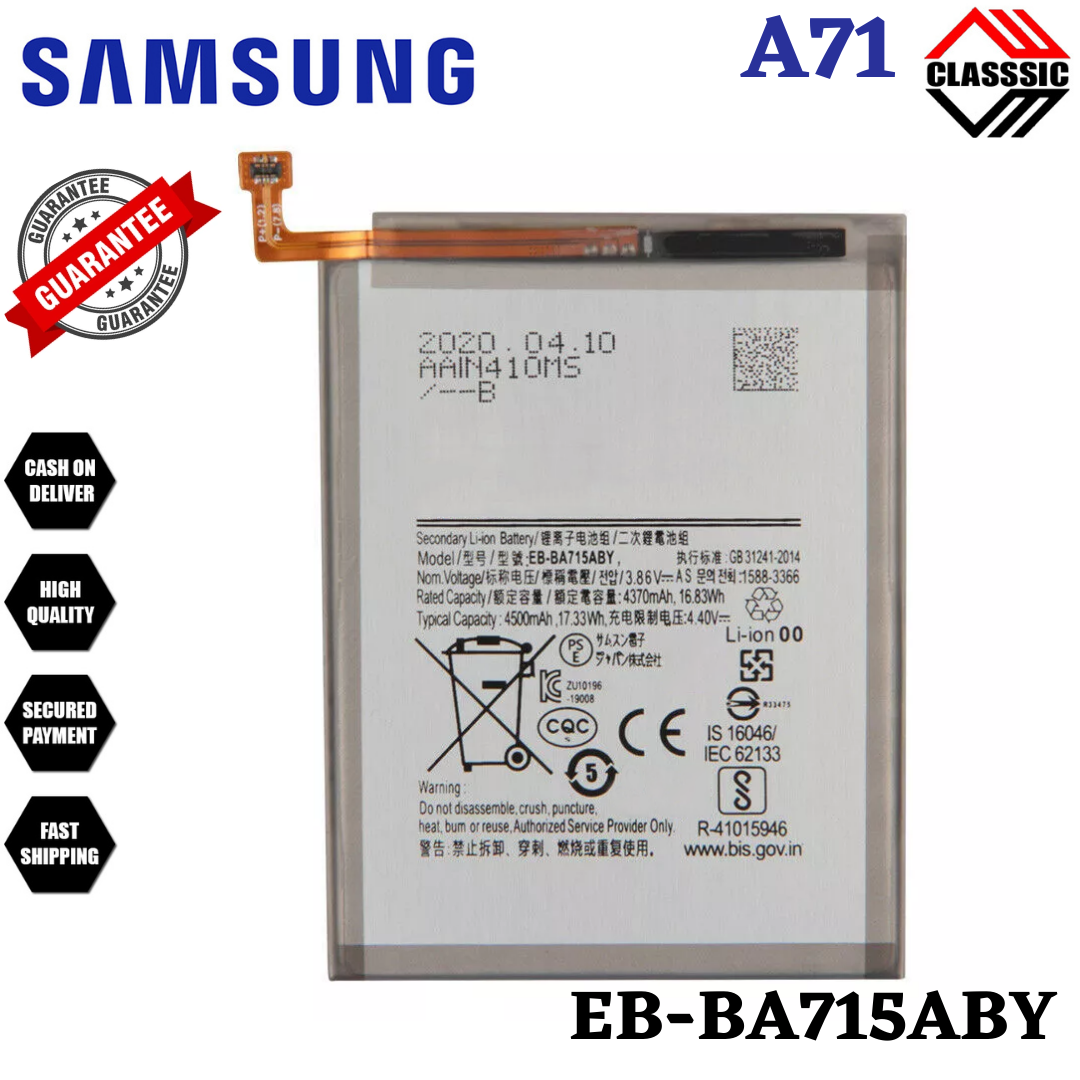 Original Samsung Galaxy A71 SM A715F DS SM A715F DSN Battery Model EB