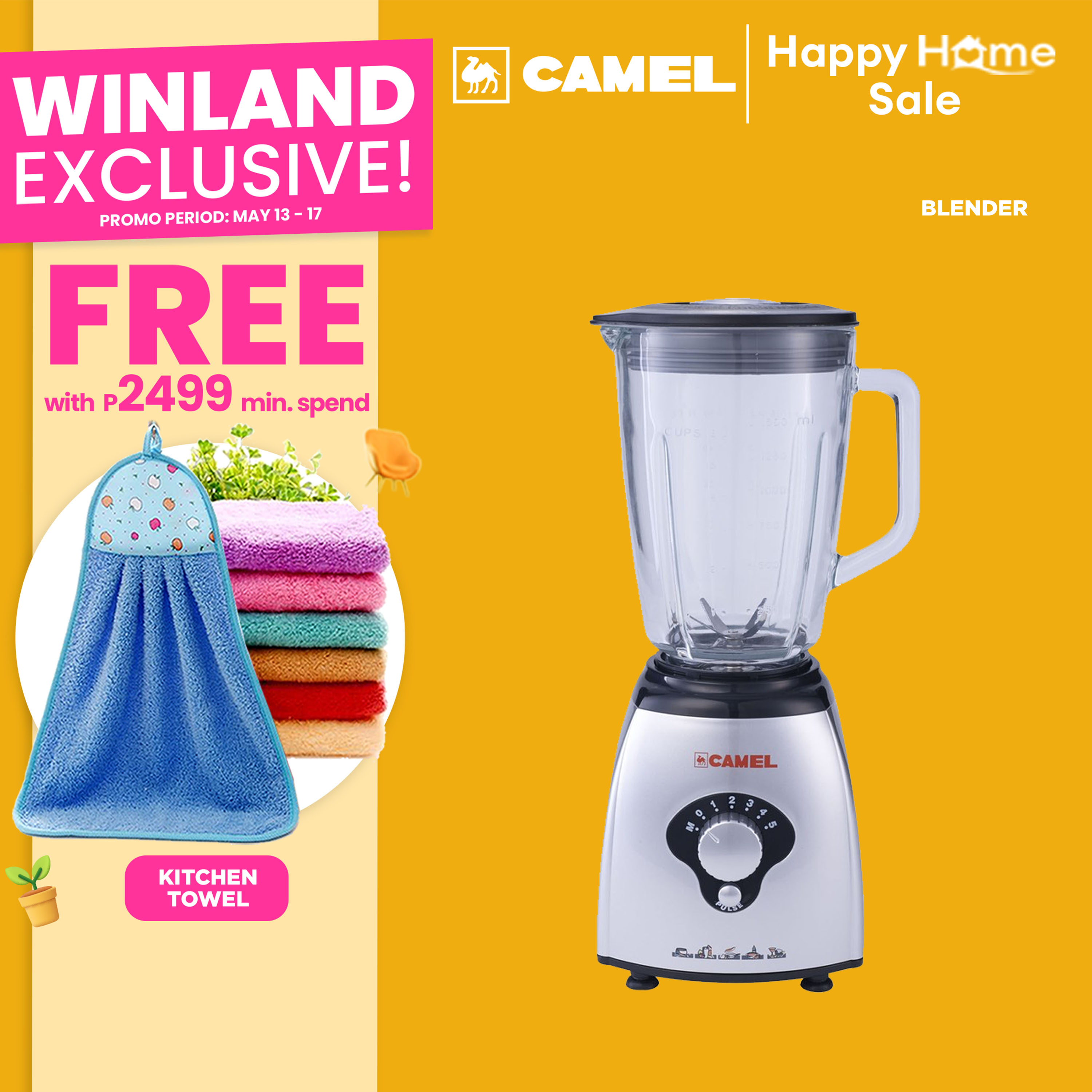 Camel By Winland Ice Crushing Blender L Cbl G Lazada Ph