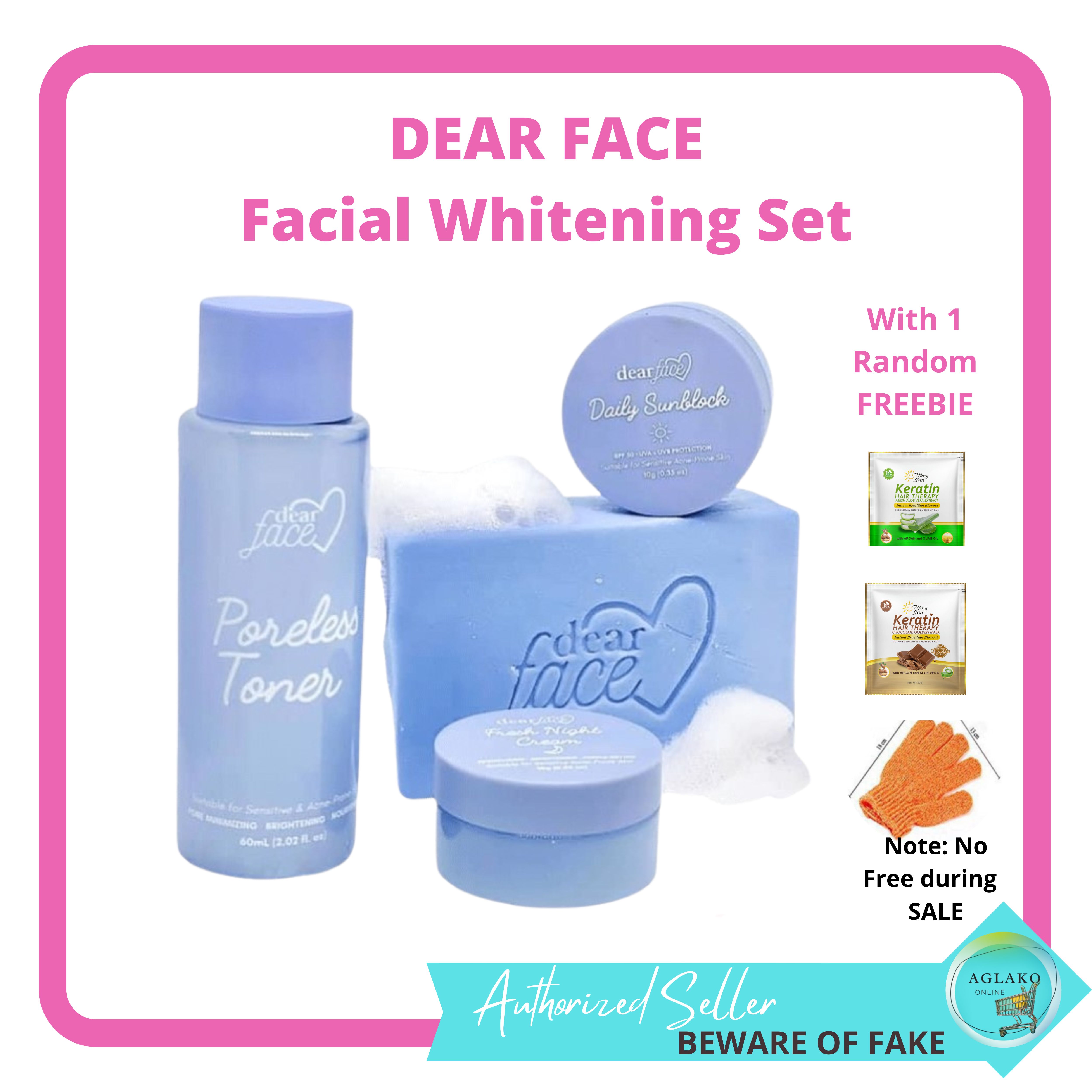 Dear Face Glow Rejuvenating Set Facial Whitening Set Lazada Ph