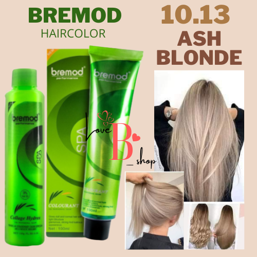 Bremod Ash Blonde Hair Color Set With Oxidizing Lazada Ph