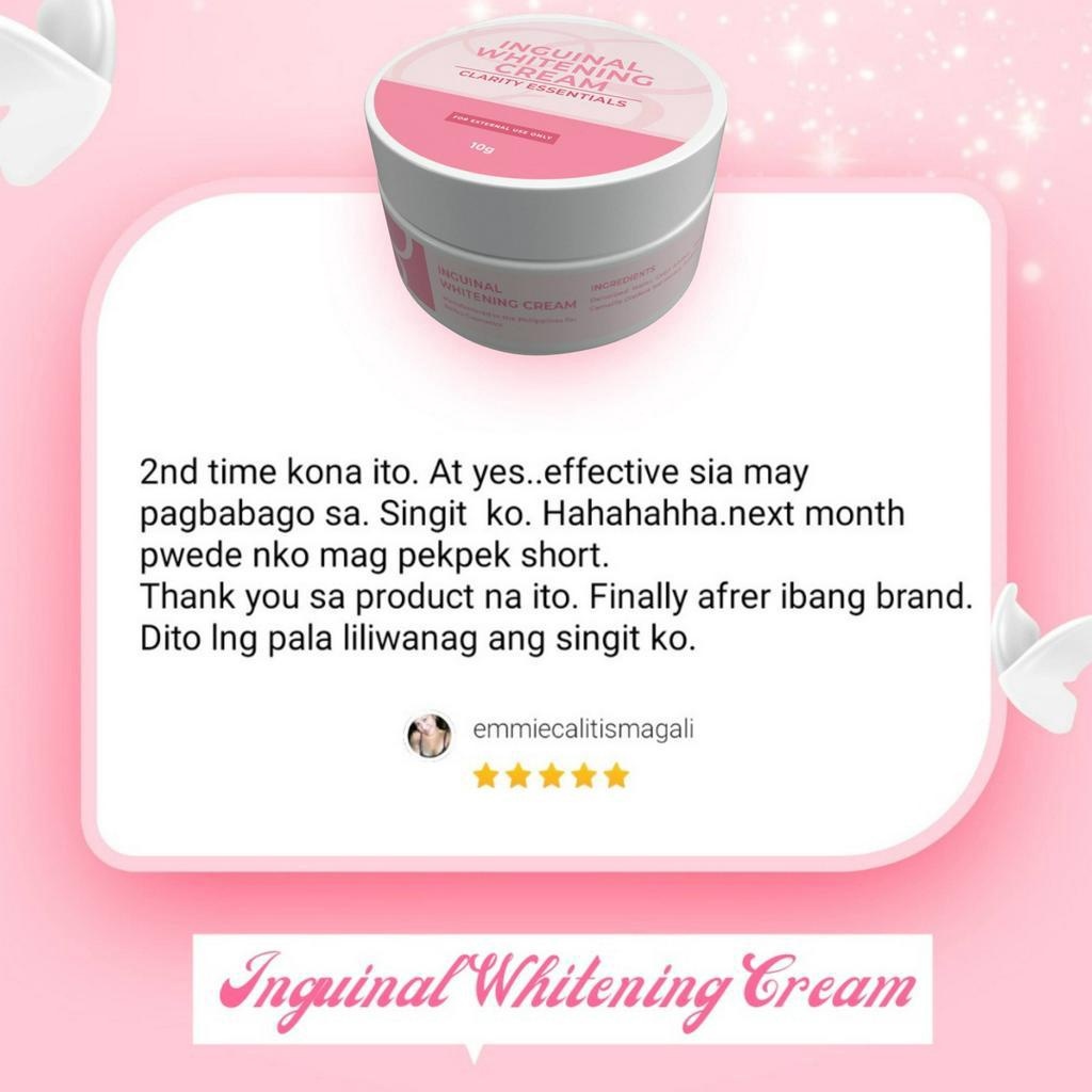 Singit Whitening Cream Inguinal Butt Bikini Clarity Essentials 10g