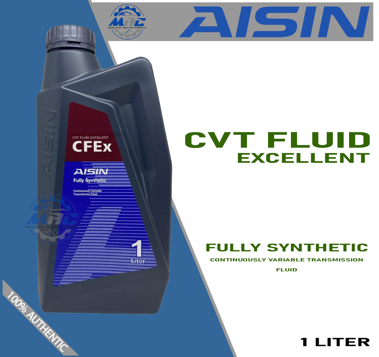 Aisin Cfex Cvt Fluid Liters And Liter Fully Synthetic Continuously