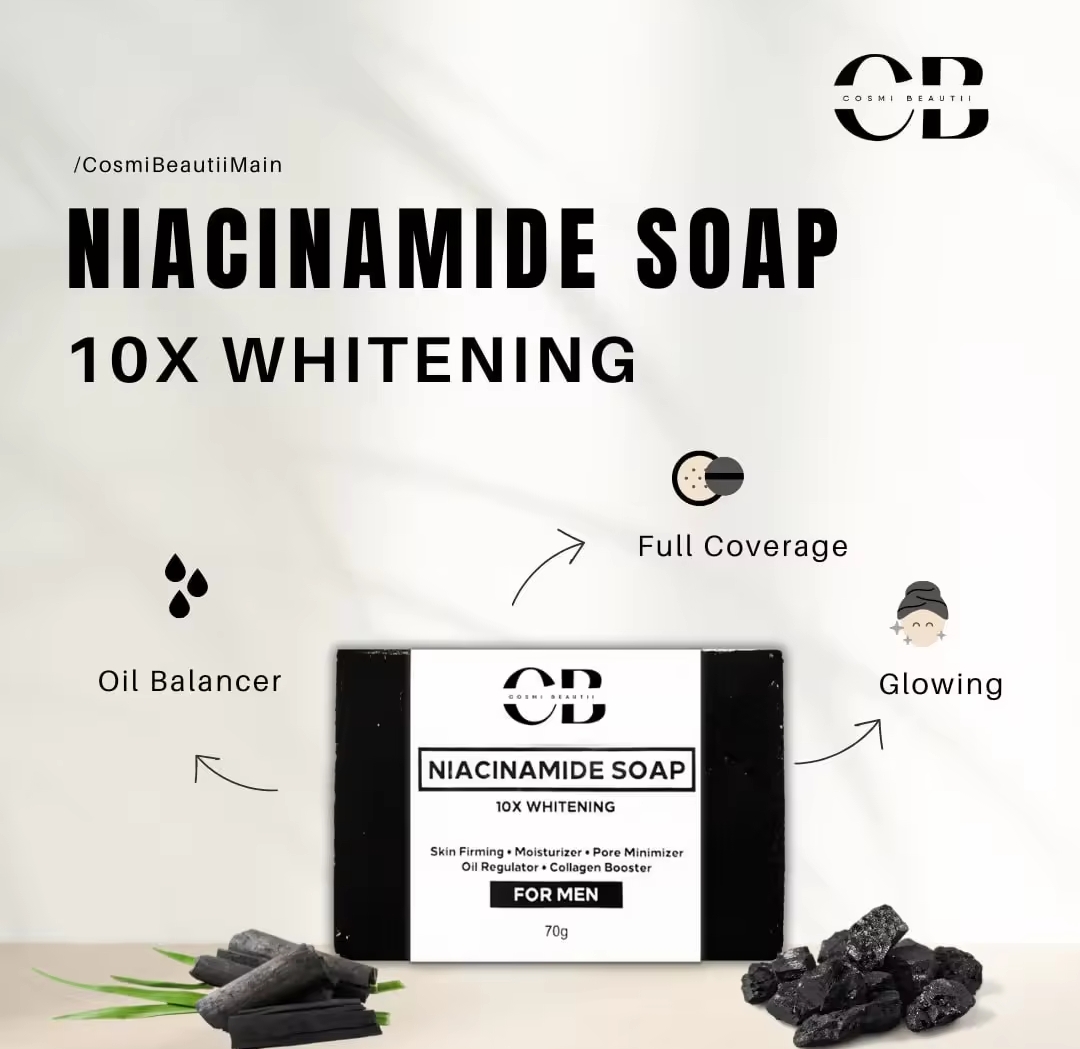 Glamour Shop Cosmi Beautii Niacinamide X Whitening Soap Body Soap