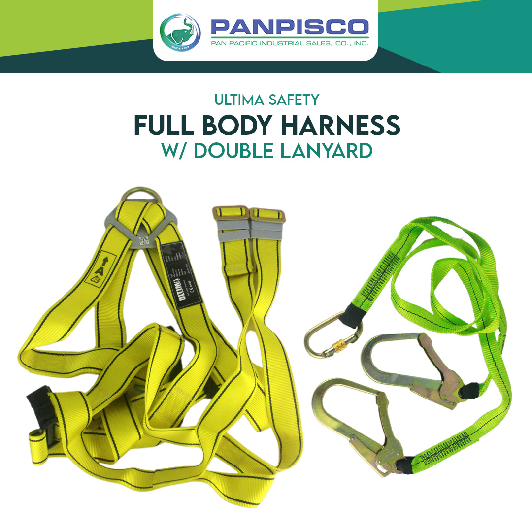 Panpisco Ultima Safety Full Body Harness W Double Lanyard Lazada Ph