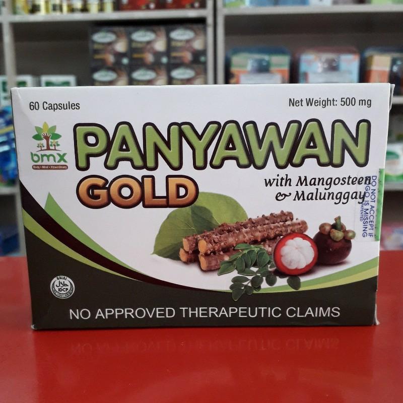 BMX Panyawan Gold With Mangosteen Malunggay 500mg 1 Box 60 Capsules