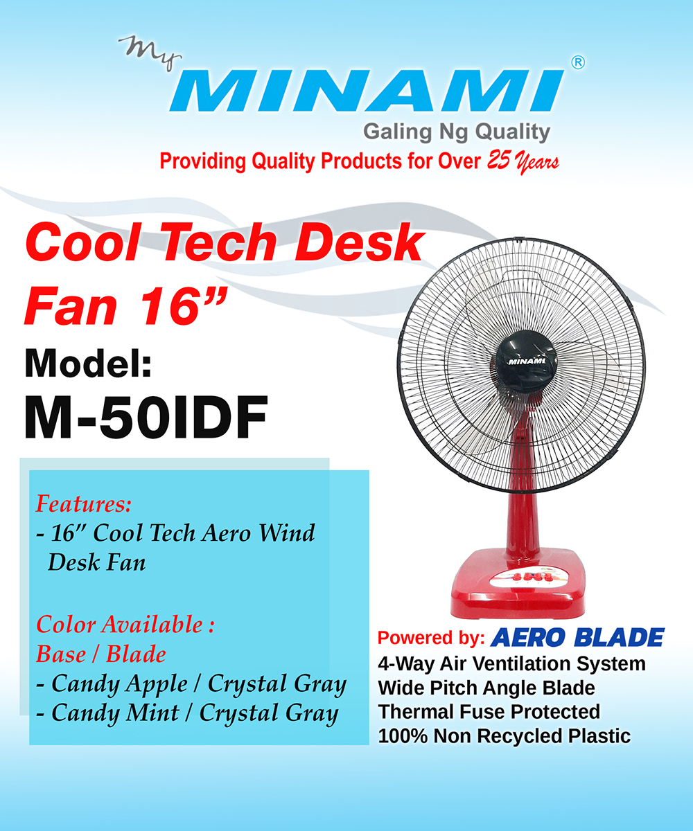 Minami M Idf Deskfan Plastic Blade Lazada Ph