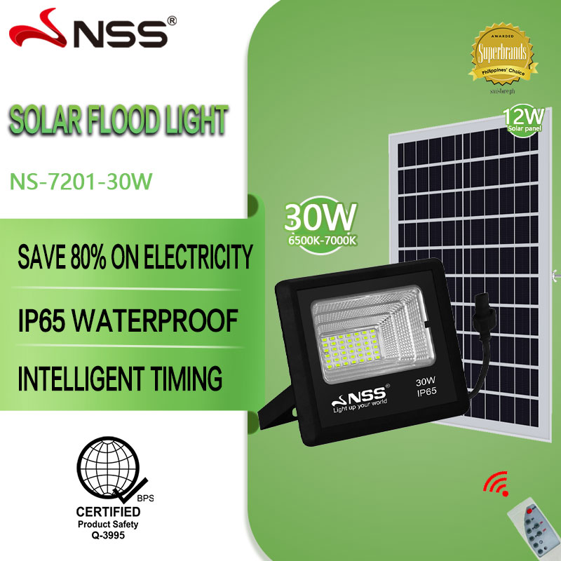 NSS Solar Light 100W Waterproof LED Solar Flood Light HP Solar Panel