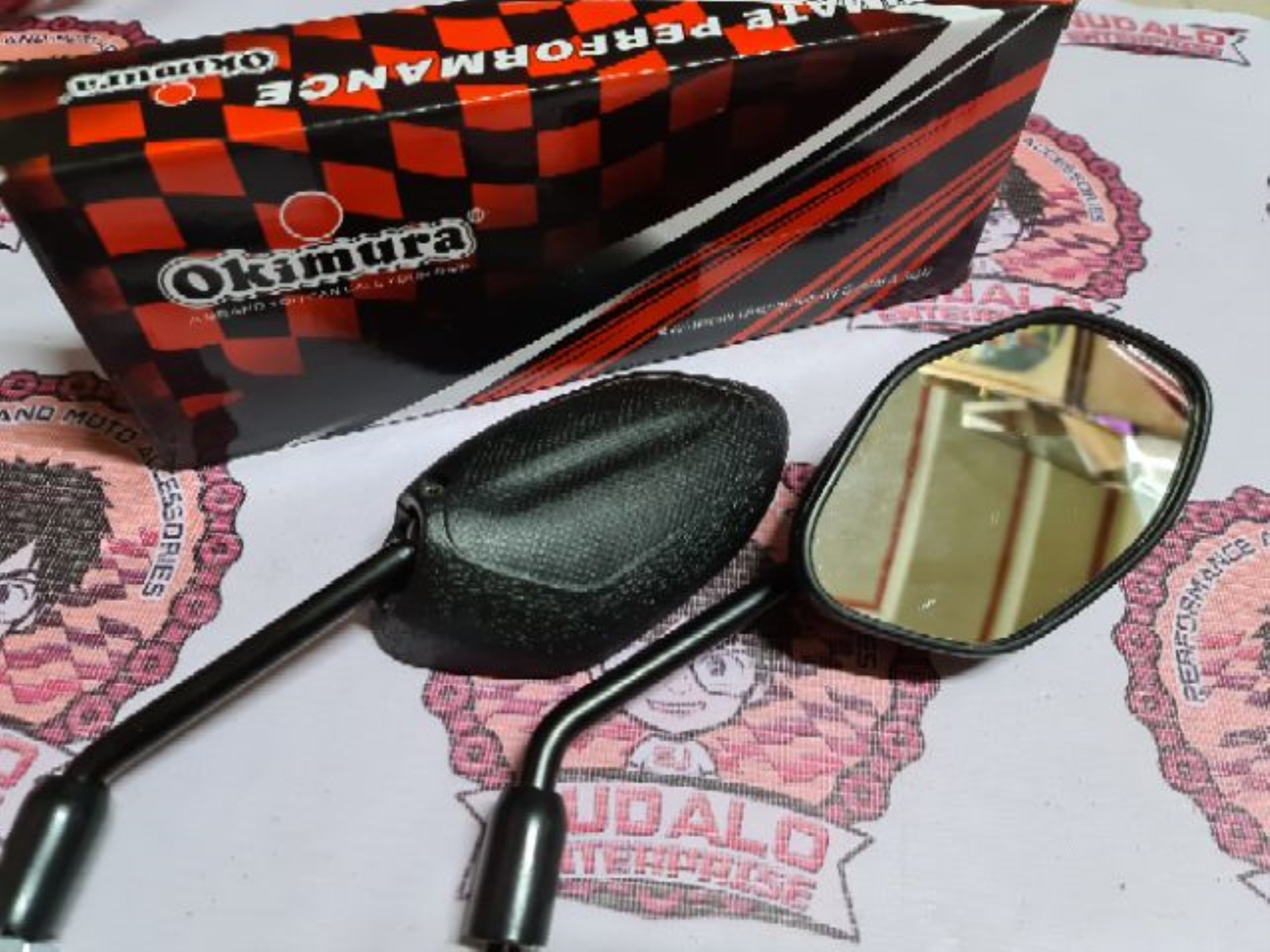 Okimura Stock Side Mirror For RS150 GTR150 CLICK150 125 WAVE 125 100