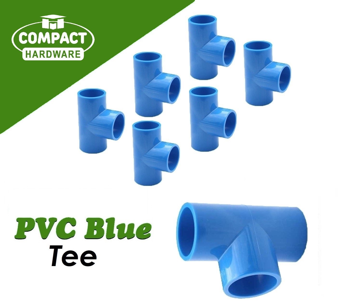 10 PCS PVC Blue TEE COMPACT 20mm 25mm 32mm 1 2 3 4 1 Heavy Duty