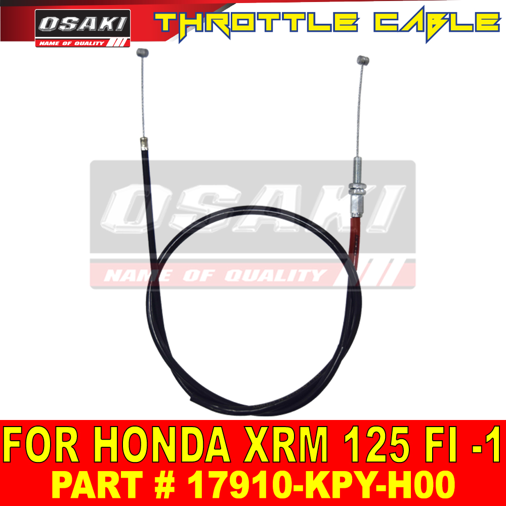 Osaki Motorcycle Throttle Cable 1 For HONDA XRM 125 FI 17910 KPY H00