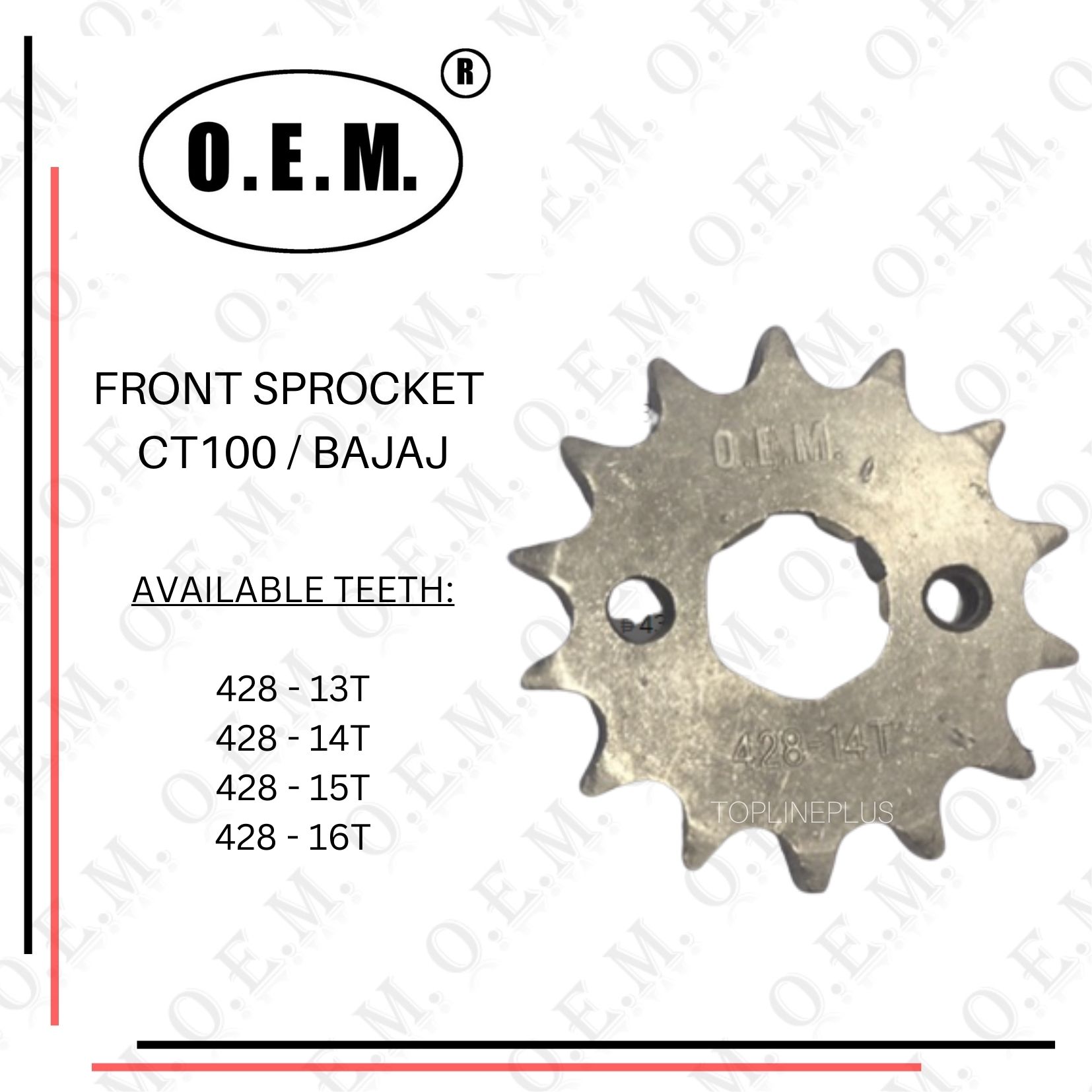 Front Engine Sprocket For Ct Bajaj Lazada Ph