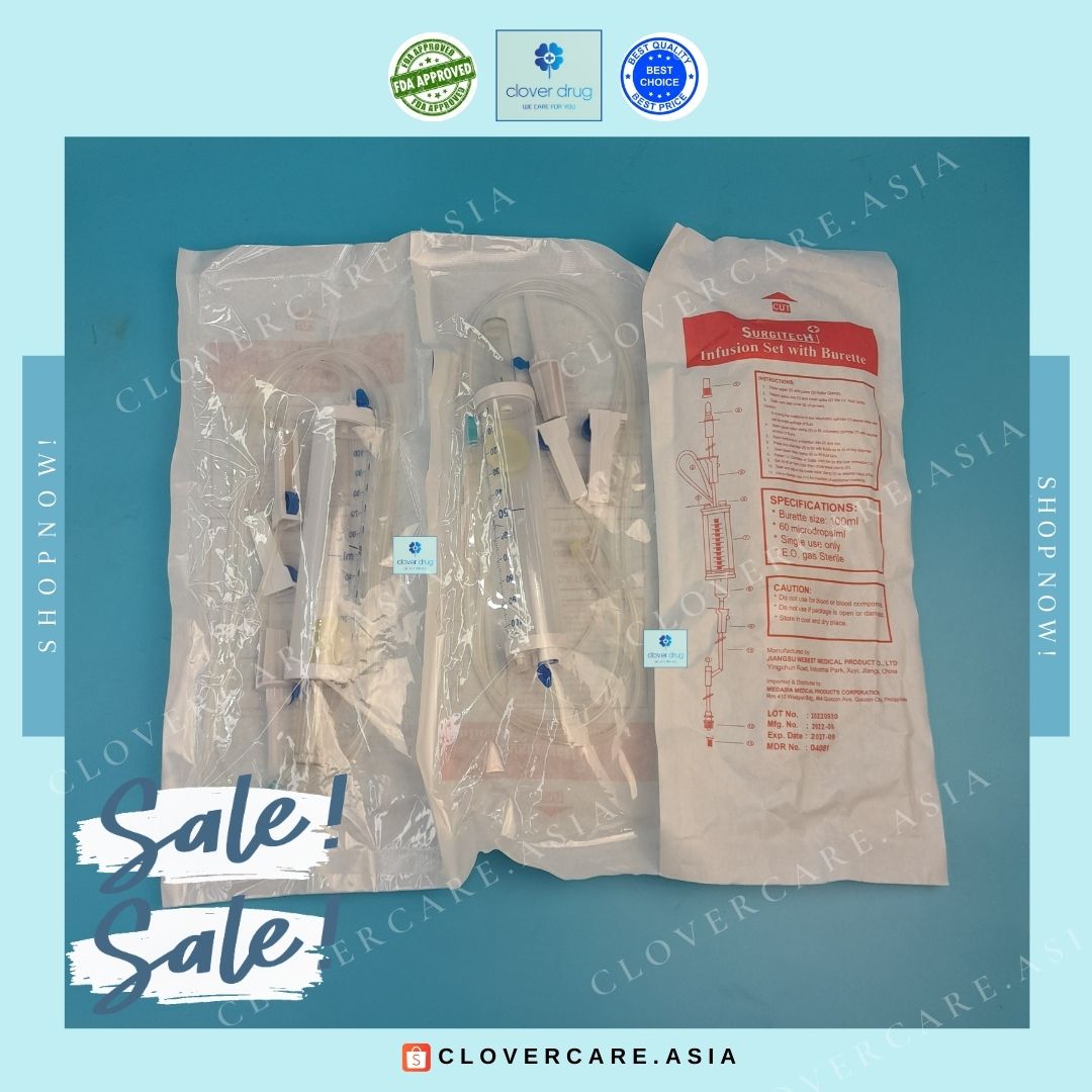 SURGITECH Soluset Infusion Set With Burette Sold Per Piece Lazada PH