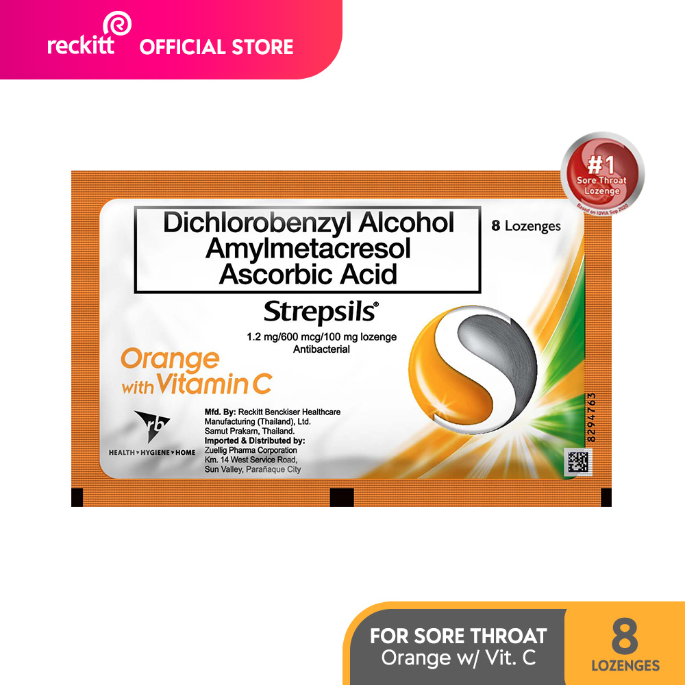 Strepsils Orange With Vitamin C Lozenges Pack Of S Lazada Ph