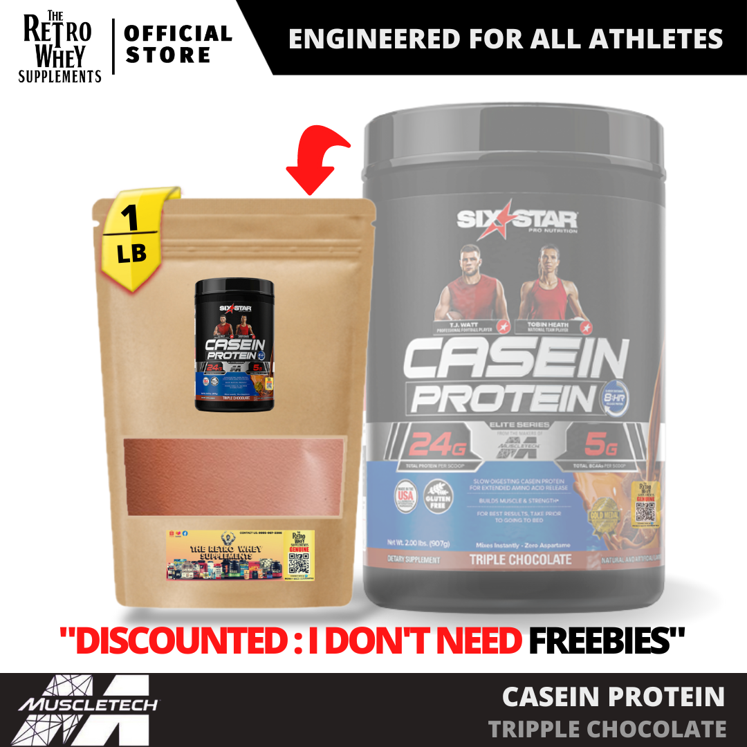 Muscletech Six Star Casein Protein 8 Hours Slow Digestion 1LB Retail