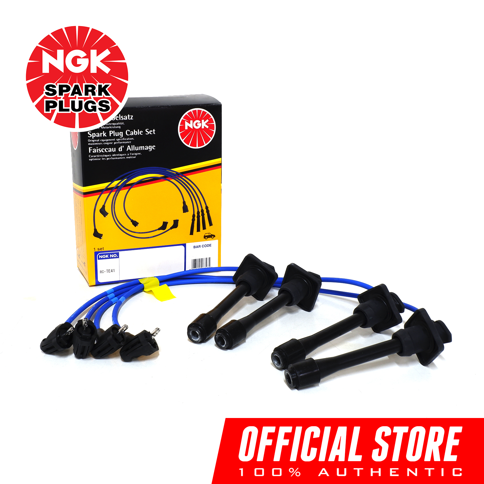 Ngk Rc Te Spark Plug Resistor Cable Set For Toyota Corolla Corona