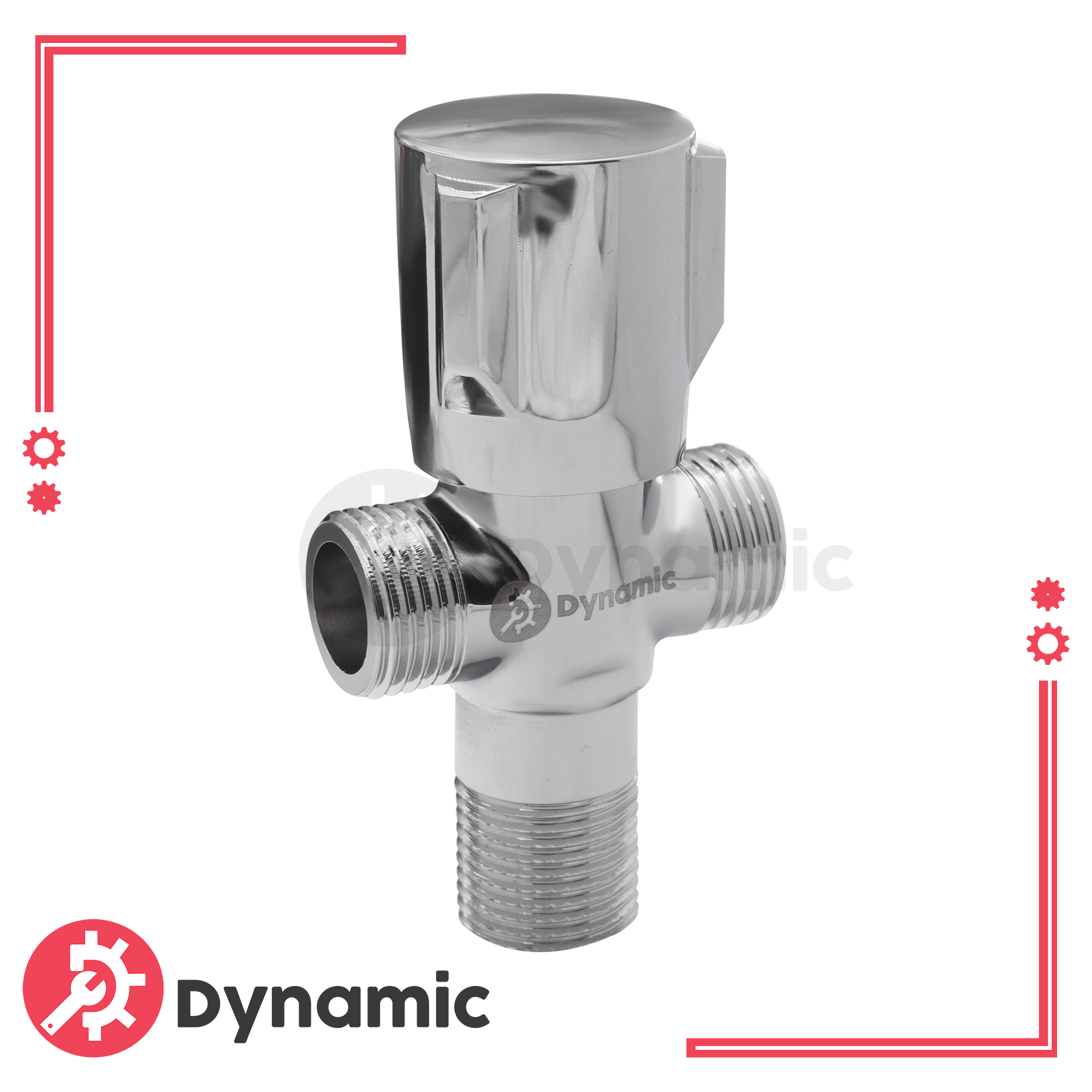 Dynamic Bathroom Water Inlet Copper Angle Valve Way Npt Mm