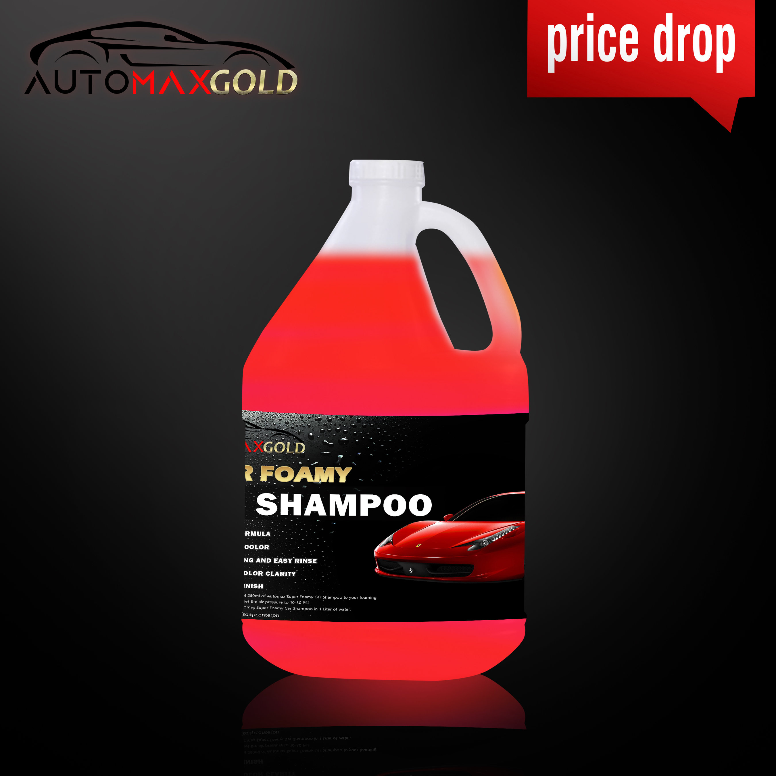 1 Gallon Automaxx Gold Super Foamy Car Shampoo UPGRADED MORE WAX