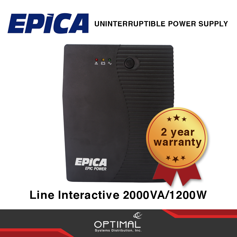 Epica Line Interactive 2000VA 1200 Watts UPS Uninterruptible Power