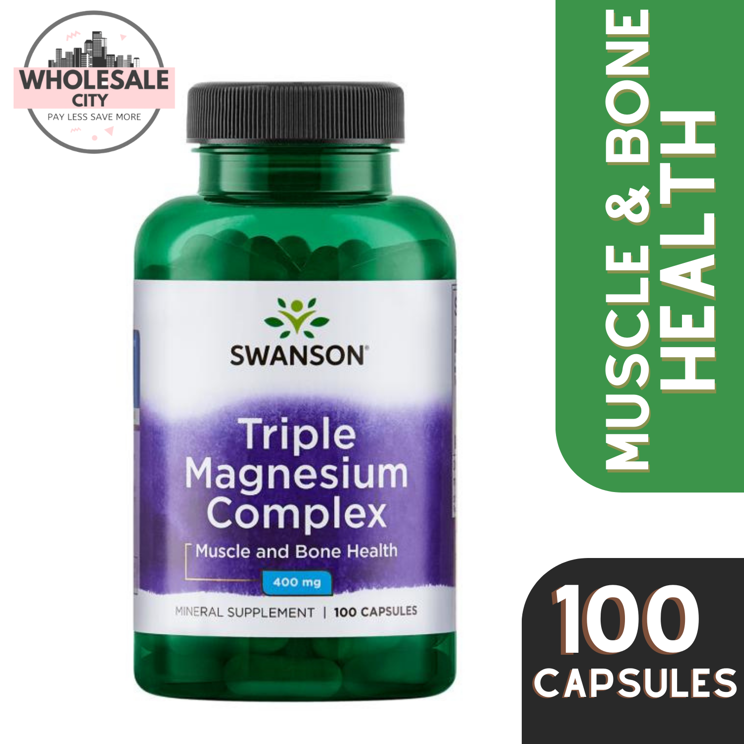 SWANSON Triple Magnesium Complex 400mg 100 Capsules Lazada PH