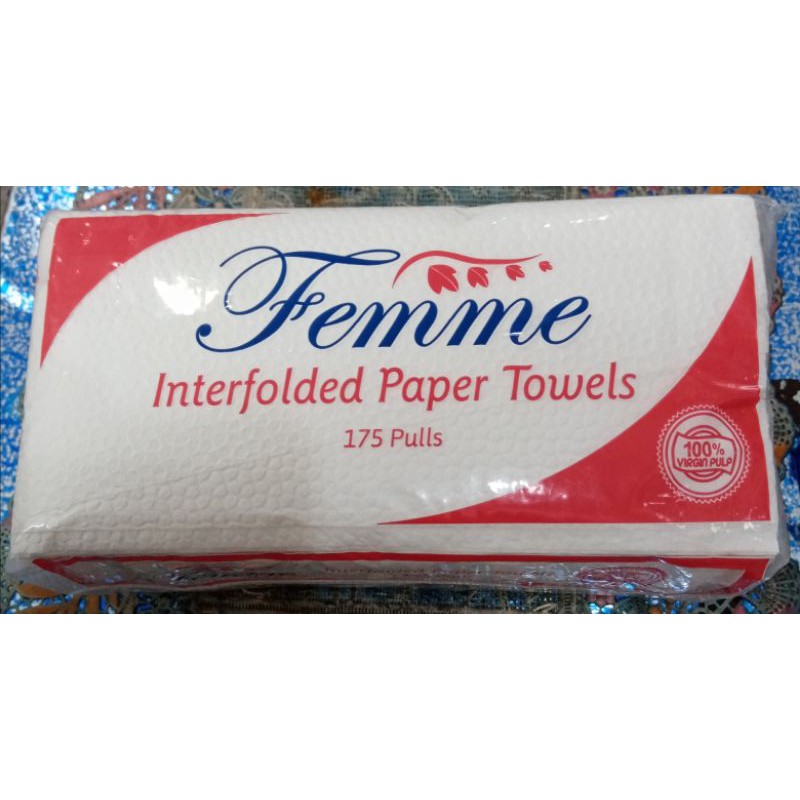 Femme Interfolded Paper Towels 175 Pulls Lazada PH