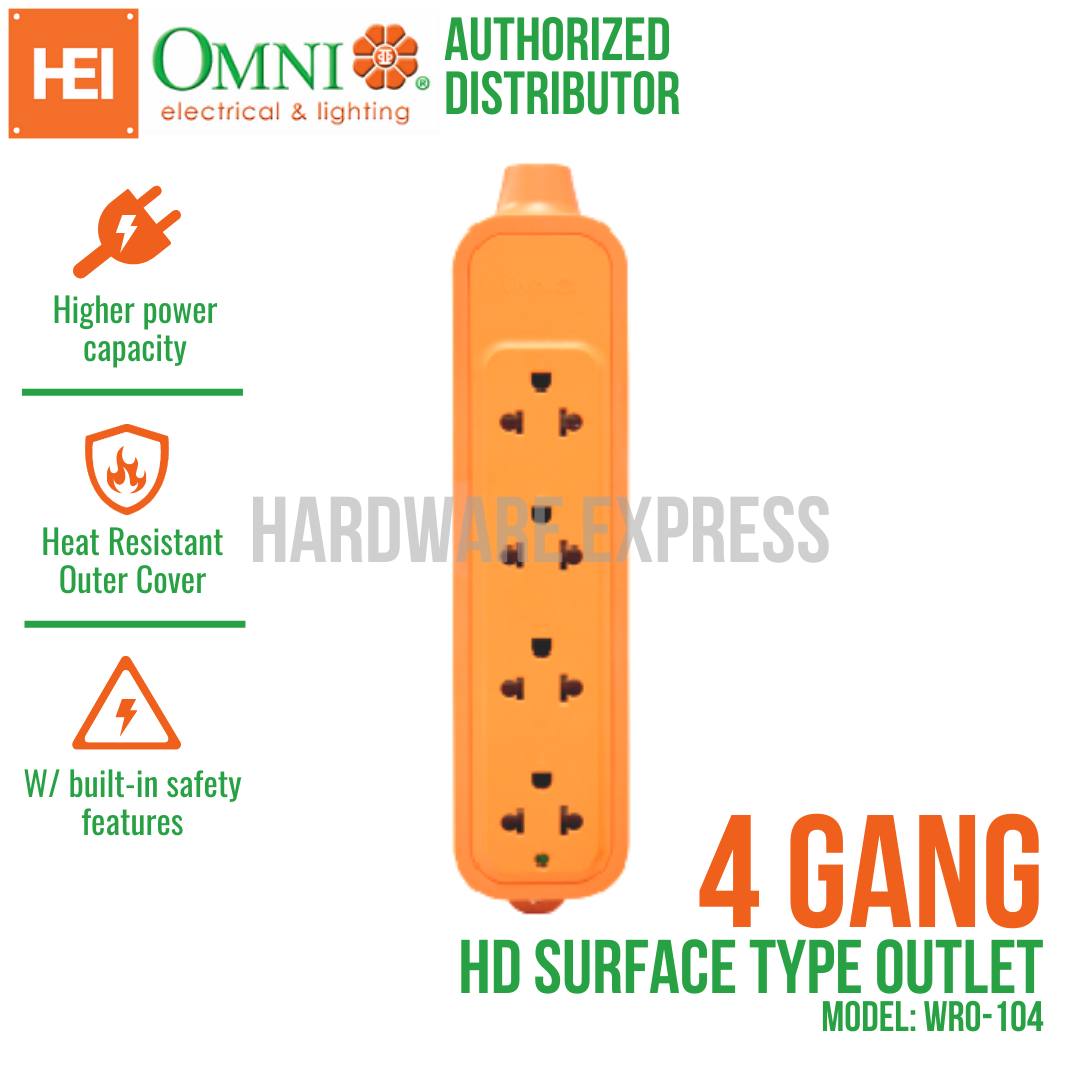 Omni Heavy Duty Surface Type Outlet A Max Gang Wro