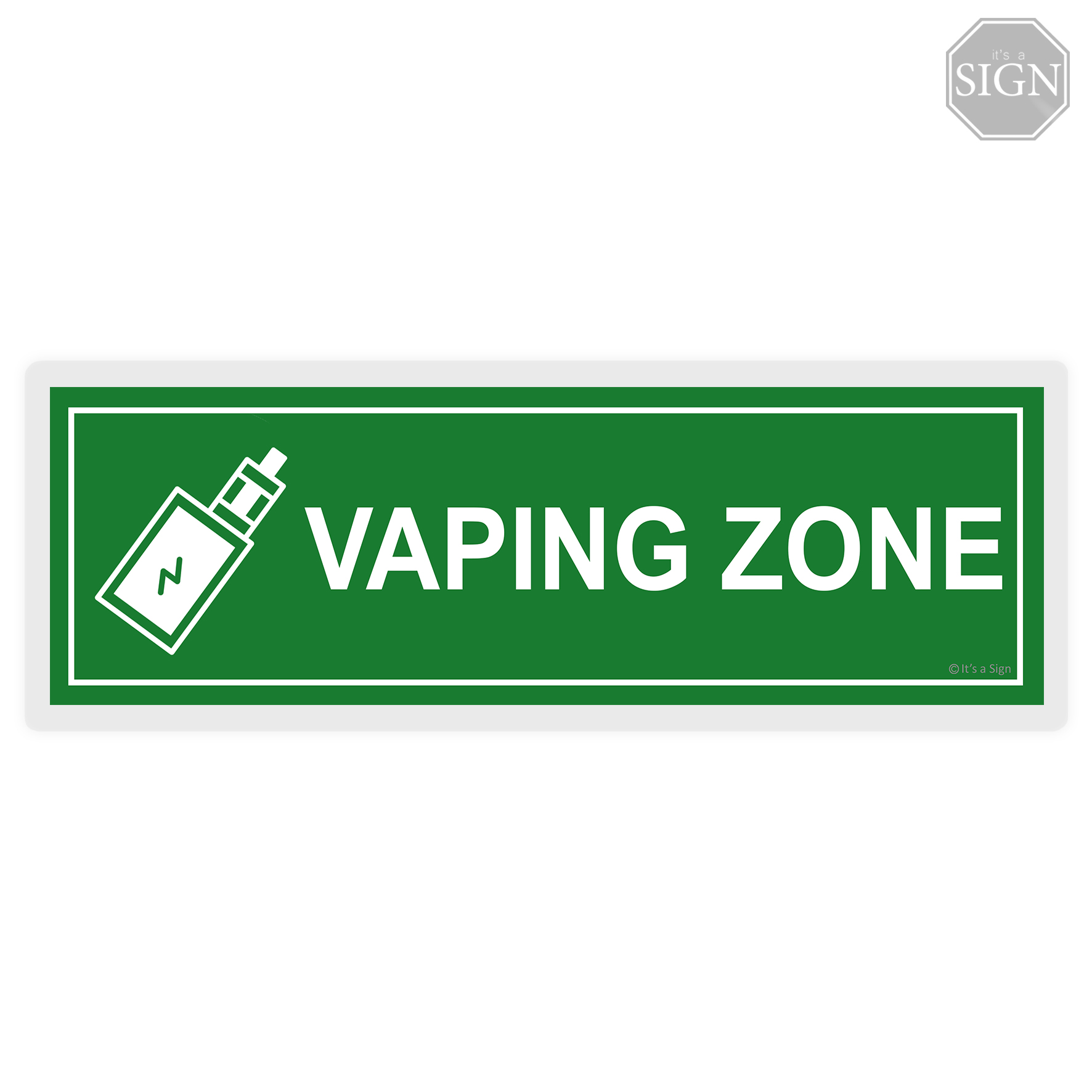 Vaping Zone Vape Sign Laminated Signage 4 X 11 Inches Lazada PH