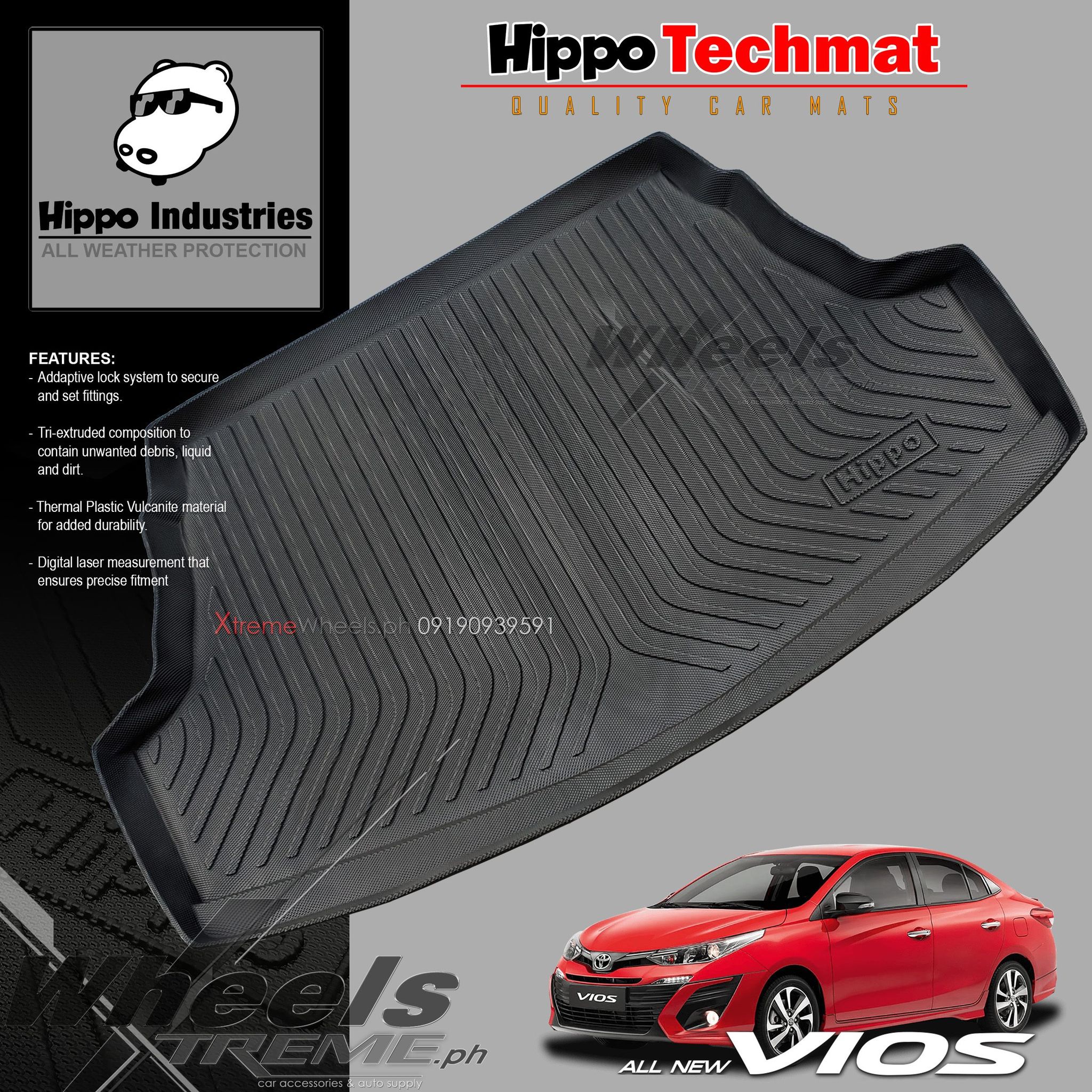 Toyota Vios 2015 2024 Cargo Trunk Tray Only Hippo Techmat Version 2