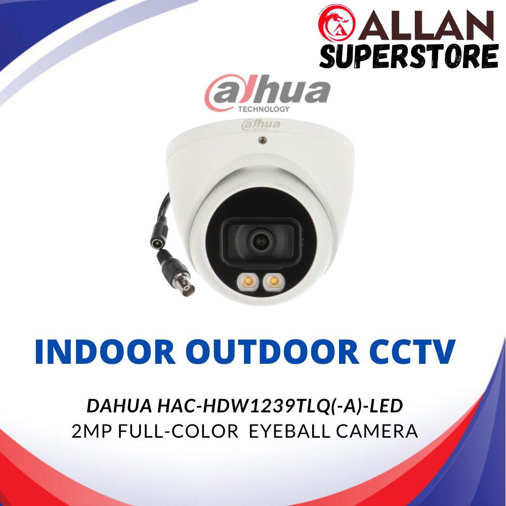 Dahua Dh Hac Hdw Tn A Led Mp P Full Color Cctv Camera With