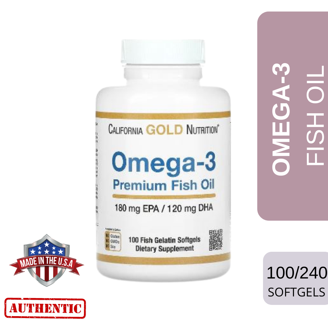 California Gold Nutrition Omega Premium Fish Oil Epa Dha