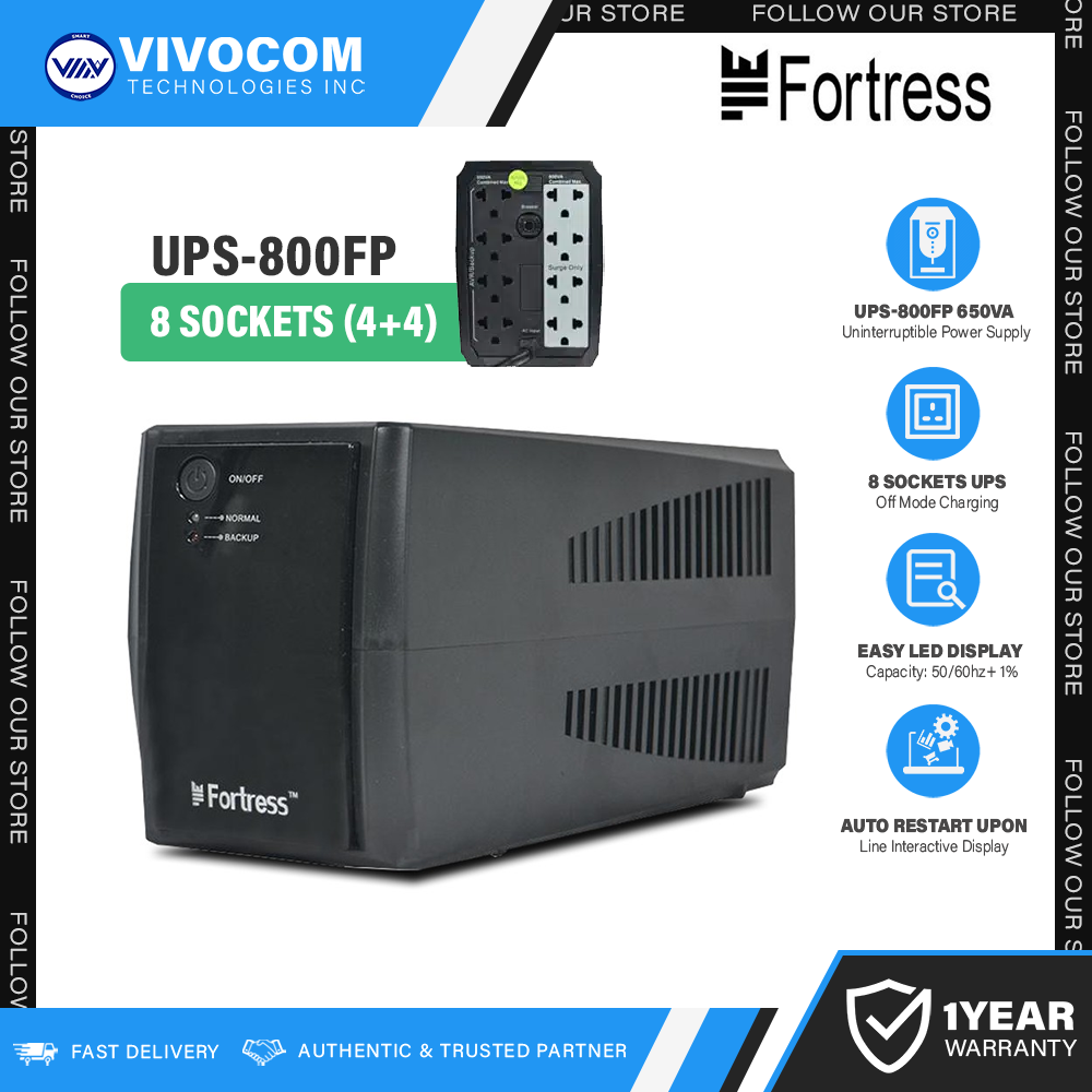 Fortress Ups Fp Va Sockets Ups Uninterruptible Power Supply