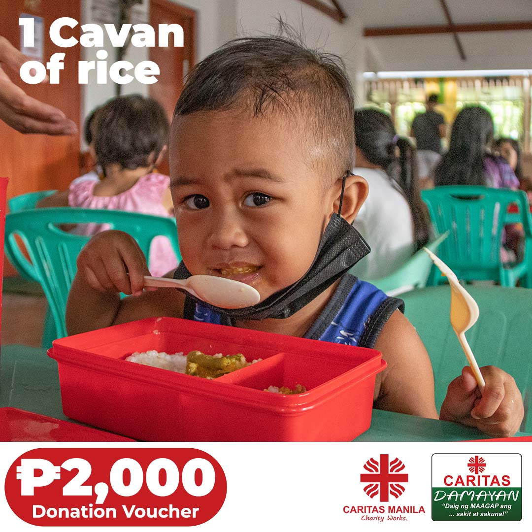 Caritas Manila Donation Voucher Damayan Nutrition Program Cavan Of