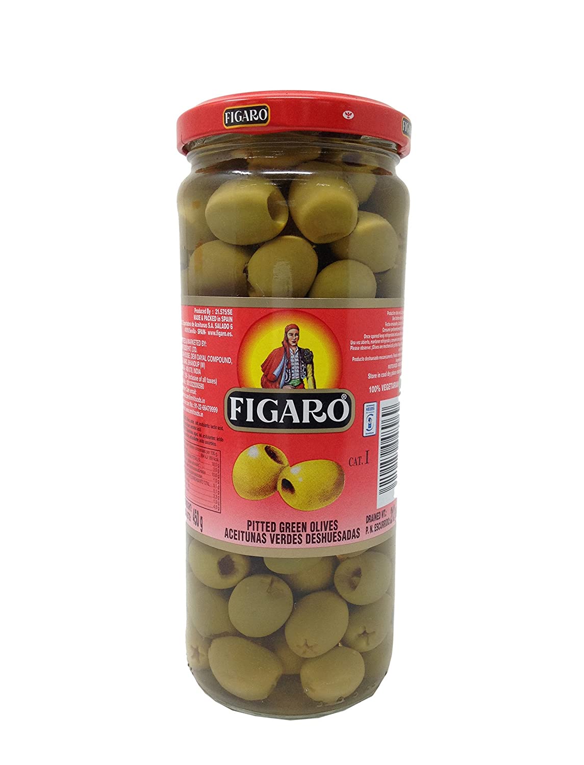 Figaro Olives Pitted Green 450g Jar Lazada PH