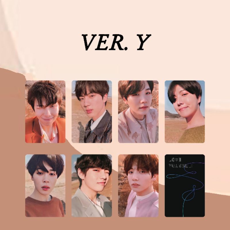 Multi Version BTS Love Yourself Tear AC Photocard Double Sided Print 5