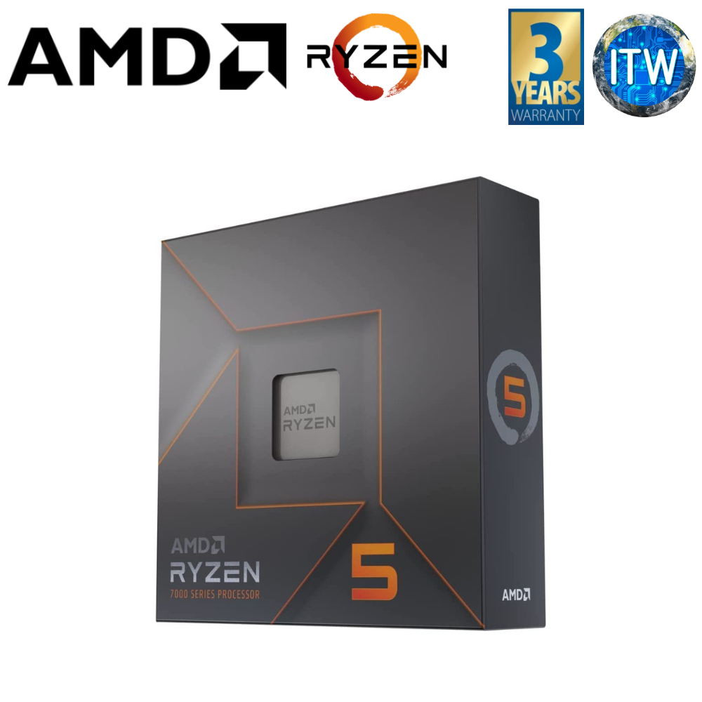 AMD Ryzen 5 7600X 6 Core 12 Thread Desktop Processor Without Cooler